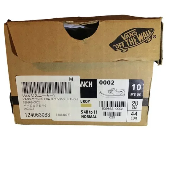 VANS Corduroy Ranch Era Beige Mens 10 - Picture 7 of 7